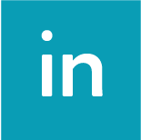 Teal square icon for LinkedIn.